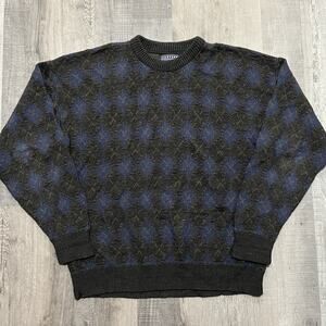VTG Jantzen Classic Argyle Knit Mens Preppy Pull Over Golf Sweater Men's